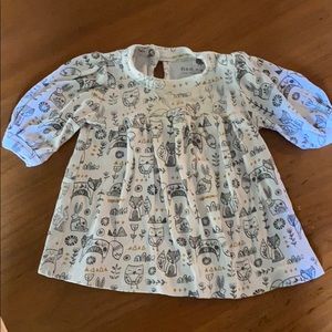 Finn and Emma woodland creatures cotton dress